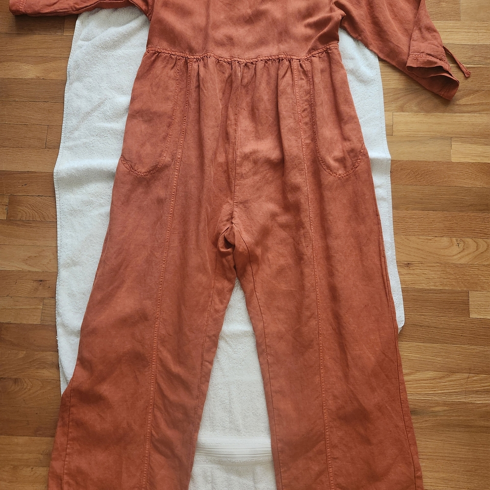Free People Terracotta Jumpsuit